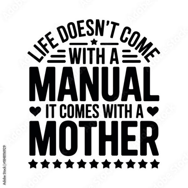 Obraz Inspirational Mother's Day Quote Typography