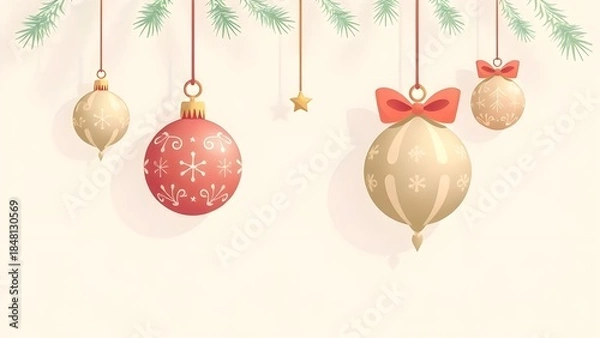 Obraz christmas tree decorations