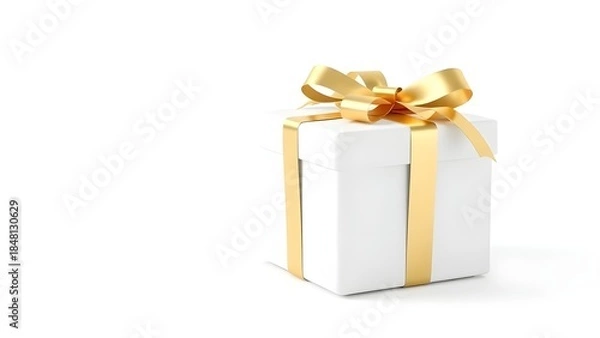 Obraz gift box with ribbon