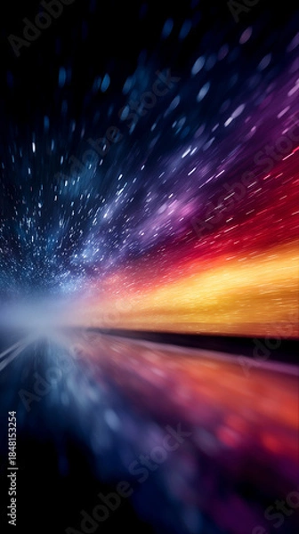 Obraz Abstract Space Speed Light Motion Background
