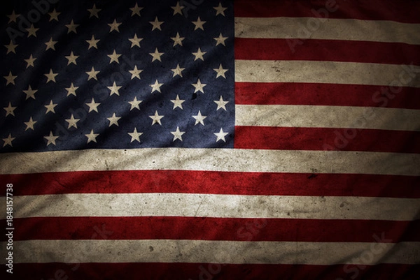 Obraz Grunge American flag