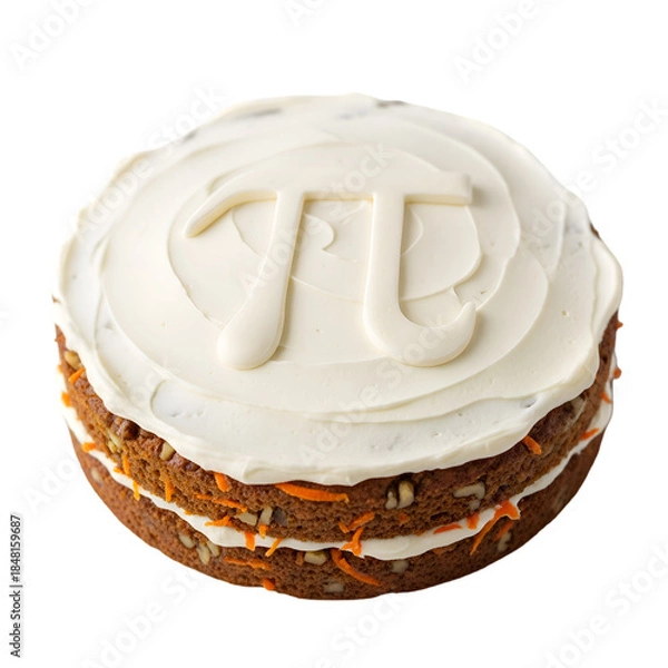Obraz Pi Day Carrot Cake Math Symbol Dessert Celebration