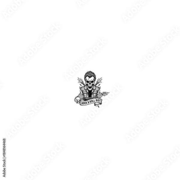 Fototapeta black spider on white background