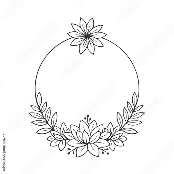 Fototapeta abstract floral background