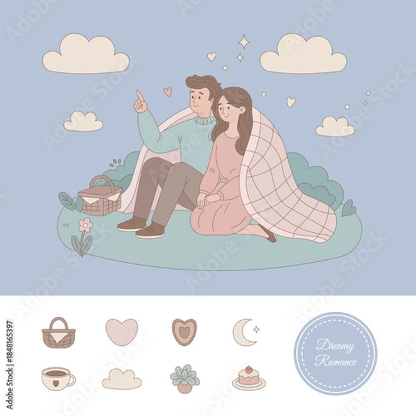 Obraz Romantic Picnic Under the Stars