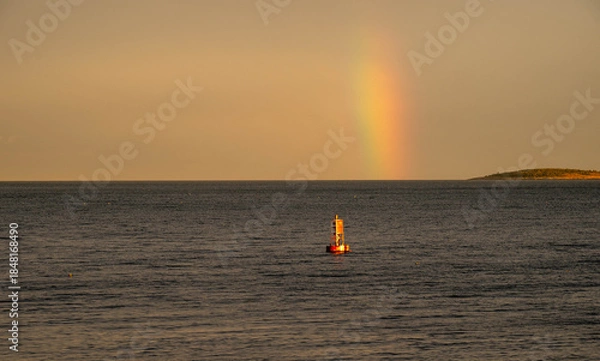 Obraz Rainbow over water
