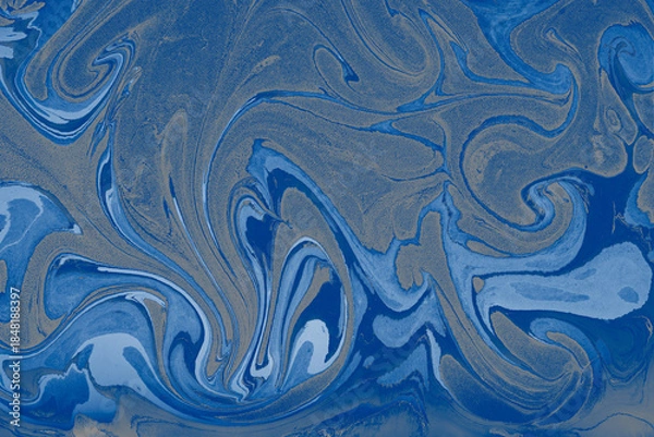 Obraz Abstract Ebru Marbling Texture Background