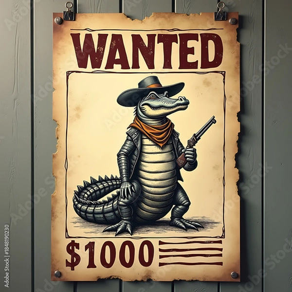 Obraz Wanted Poster Paper