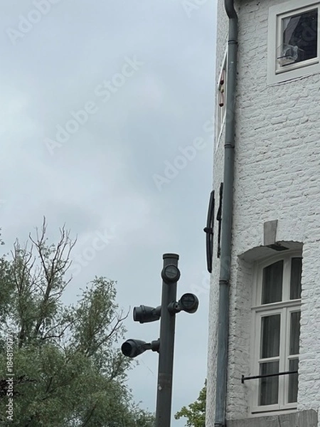 Obraz Cameras on a pole