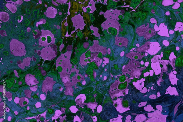 Fototapeta Abstract Ebru Marbling Texture Background