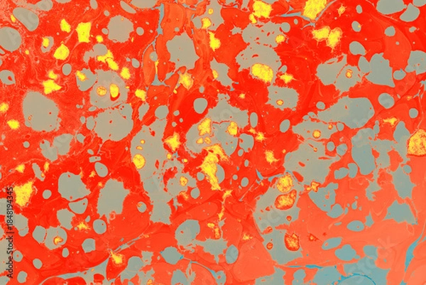 Fototapeta Abstract Ebru Marbling Texture Background