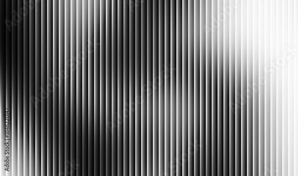 Obraz Abstract monochromatic vertical lines create a dramatic grayscale gradient background effect with intense shadow and light contrast