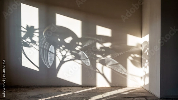 Obraz Shadows dancing on the wall with each movement