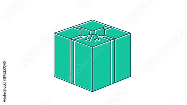 Obraz gift box vector illustration