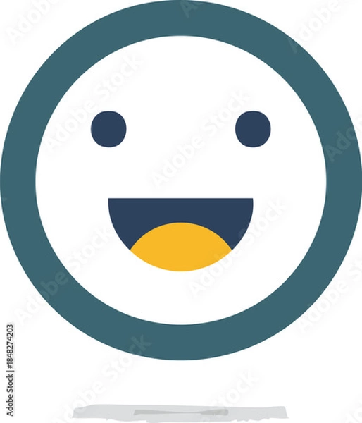 Fototapeta happy smiley face