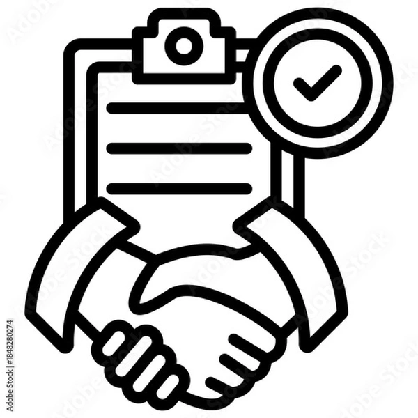 Fototapeta Agreement Icon