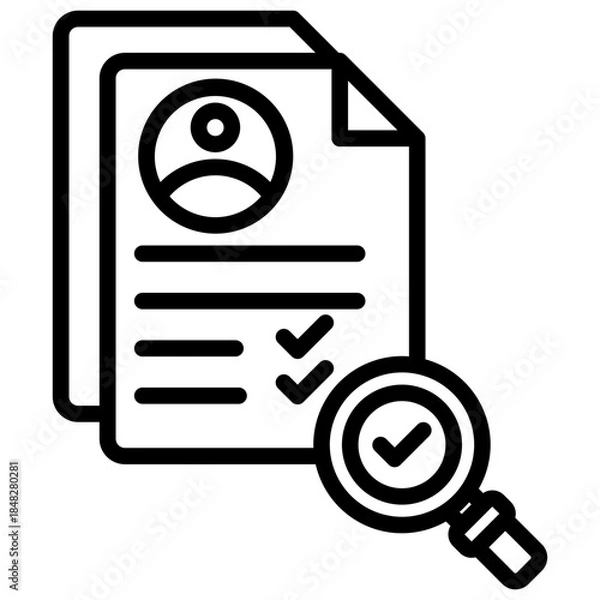 Fototapeta Resume Icon