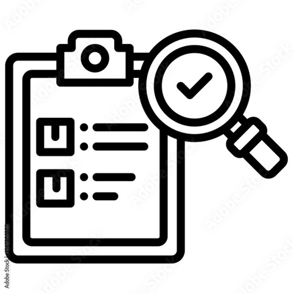 Fototapeta Analysis Icon