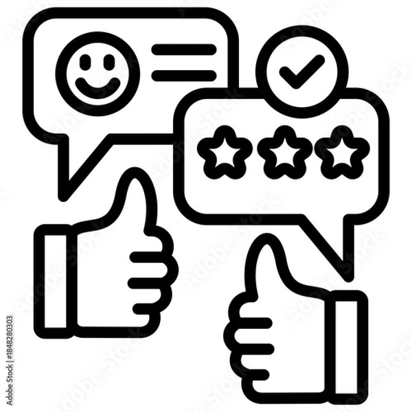 Fototapeta Review Icon