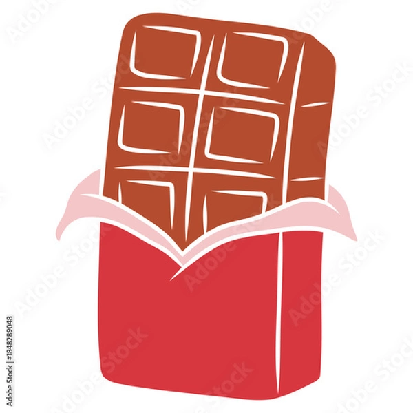 Obraz Opened Chocolate Bar