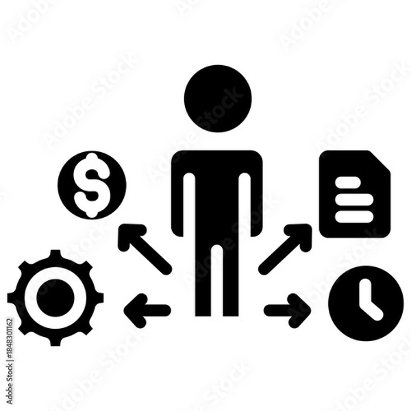 Obraz Management Icon