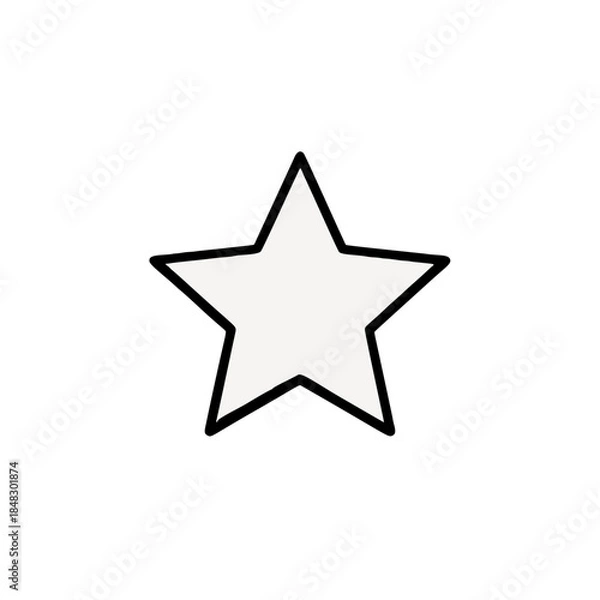 Fototapeta Star rating animation (empty to filled)