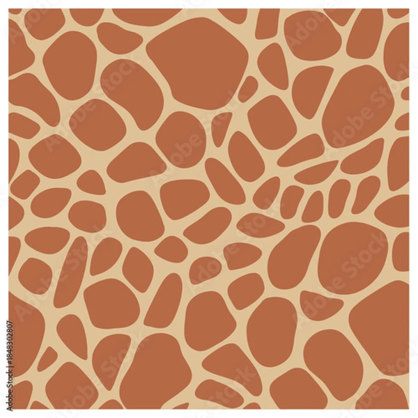 Fototapeta Seamless Giraffe Animal Skin Pattern