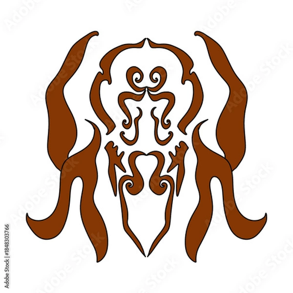 Obraz pattern traditional art indonesia