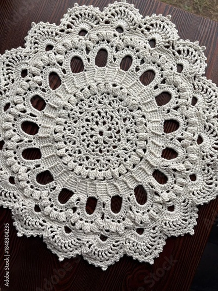 Fototapeta lace doily on 