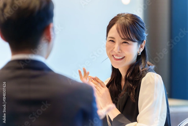 Obraz カップル　デート　レストラン　記念日