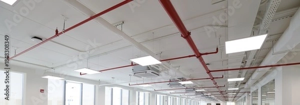 Obraz Fire extinguishing system details in the ceiling 