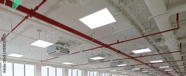 Obraz Fire extinguishing system details in the ceiling 