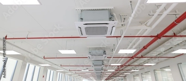 Obraz Fire extinguishing system details in the ceiling 