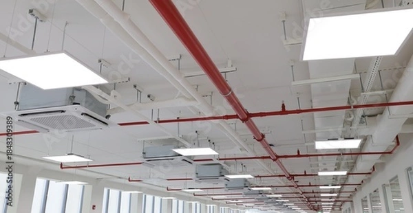 Obraz Fire extinguishing system details in the ceiling 