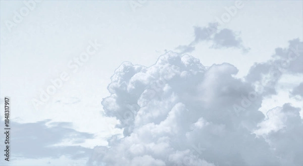 Obraz ふわふわの積乱雲　夏の雲	