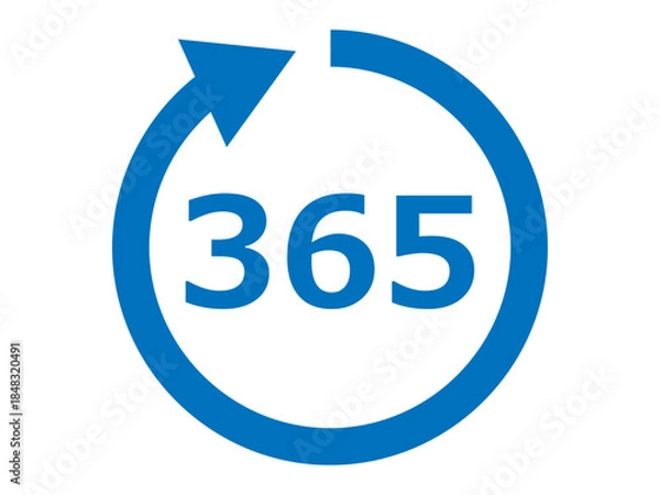 Obraz 365日アイコン（年中無休のマーク）