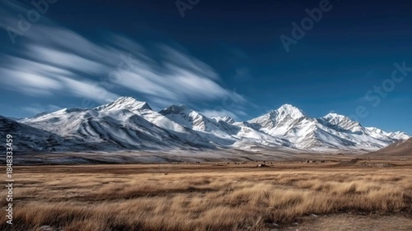 Obraz mountain landscape with snow