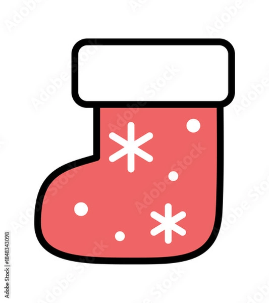 Obraz Christmas Stocking Illustration
