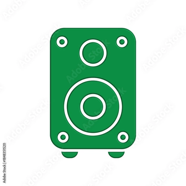 Fototapeta Multimedia speaker icon design template