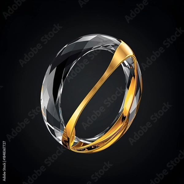 Obraz golden wedding rings