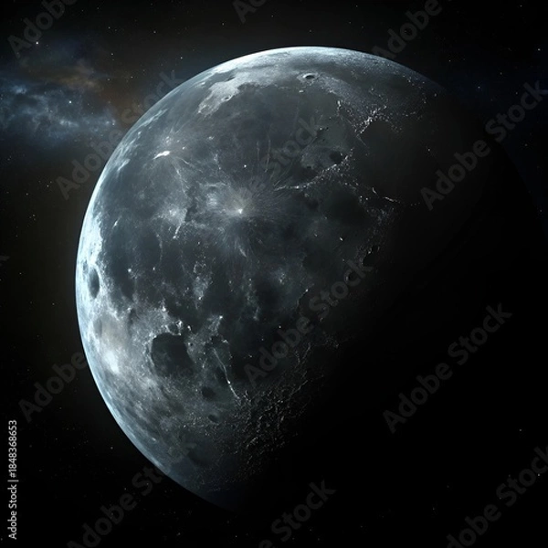 Obraz earth and moon