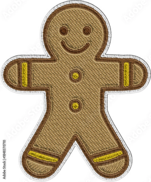 Fototapeta Gingerbread Man Cookie Illustration