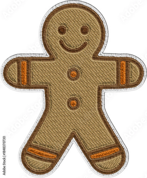 Fototapeta Gingerbread Man Cookie Illustration