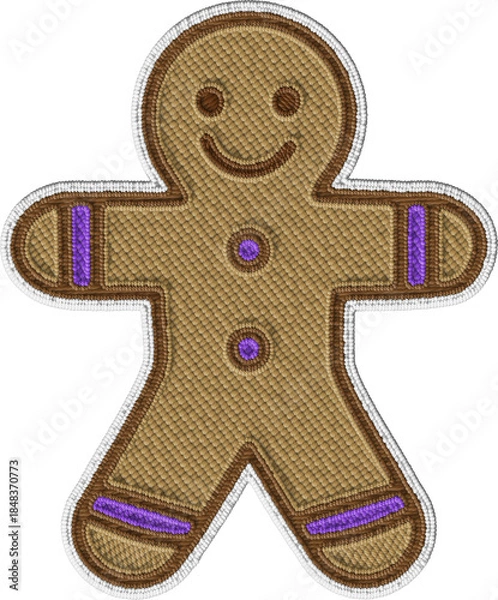Fototapeta Gingerbread Man Cookie Illustration