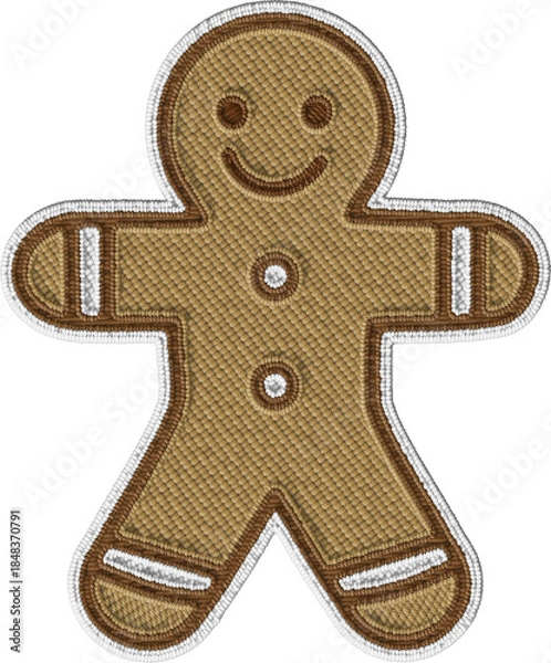 Fototapeta Gingerbread Man Cookie Illustration