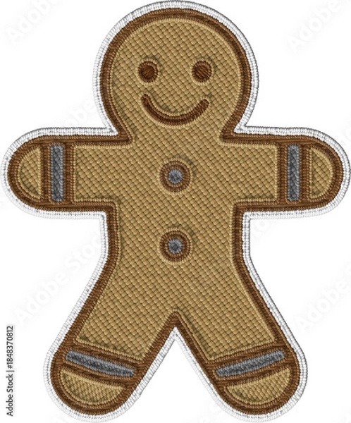 Fototapeta Gingerbread Man Cookie Illustration