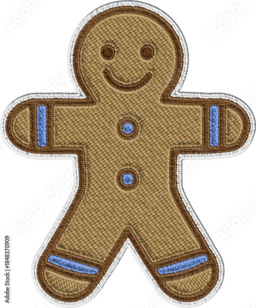 Fototapeta Gingerbread Man Cookie Illustration