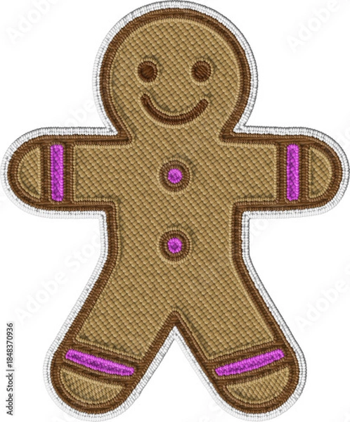 Fototapeta Gingerbread Man Cookie Illustration