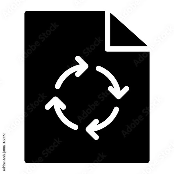 Obraz File Document Update Process Icon Outline