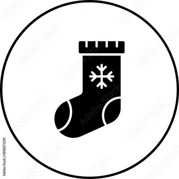 Obraz Christmas sock Icon